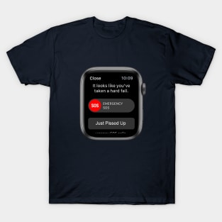 Apple Watch Fall Detection Just Drunk Parody T-Shirt
